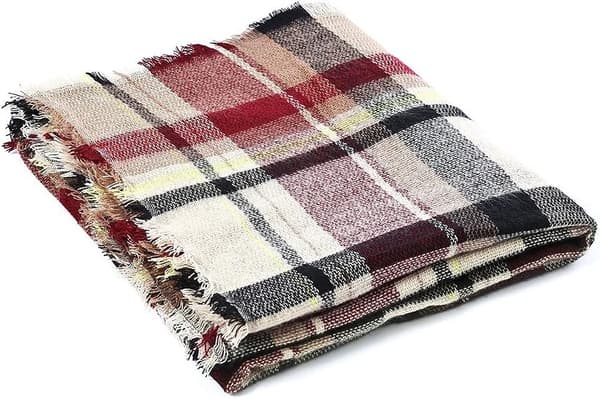 Dame Efterår Vinter Tørklæde Plaid Kvaster Bløde Varme Tæppe Tørklæder Dame Sjal Wraps