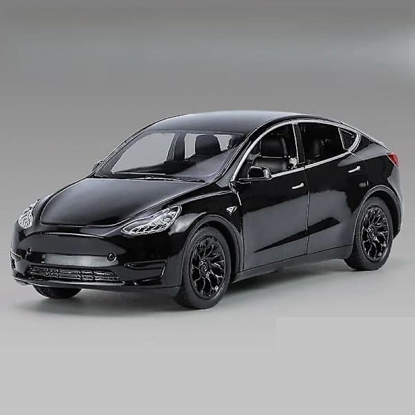 1/32 Tesla Model Y SUV Legetøjsbil Model Trykstøbt Legering Metal Miniature Lyd & Lys Træk Tilbage 1:32 Samlerobjekt Gave Til Drenge Børn Hvid White