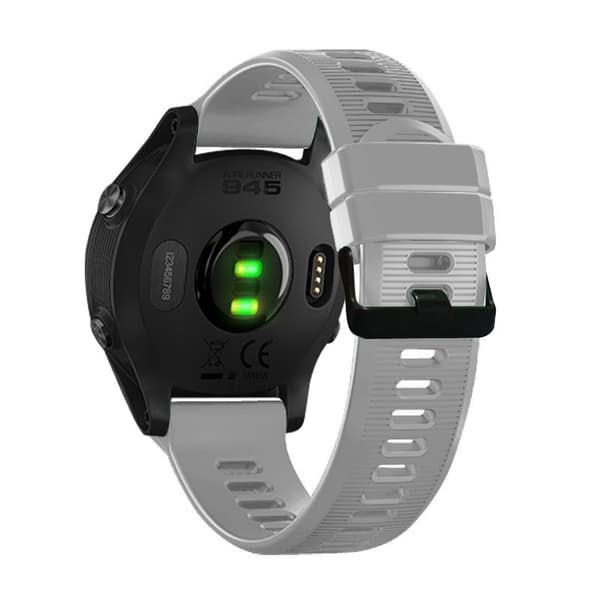 Silikonrem til Garmin Forerunner 945/935/955/Fenix 7 Grå Grey