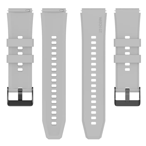 Silikone urrem til Huawei Watch 4 Pro/GT4 46 mm/GT 3/GT2 Pro/Watch Ultimate Lysegrå LightGrey