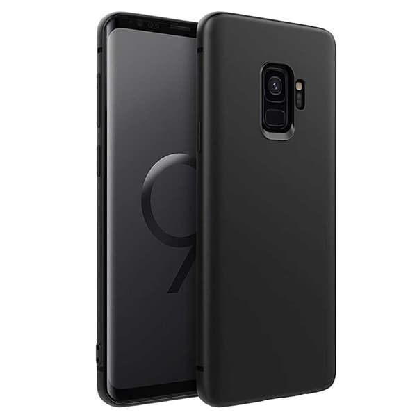 Tyndt sort Galaxy S9 Plus etui Mobilcover 1mm TPU sort black