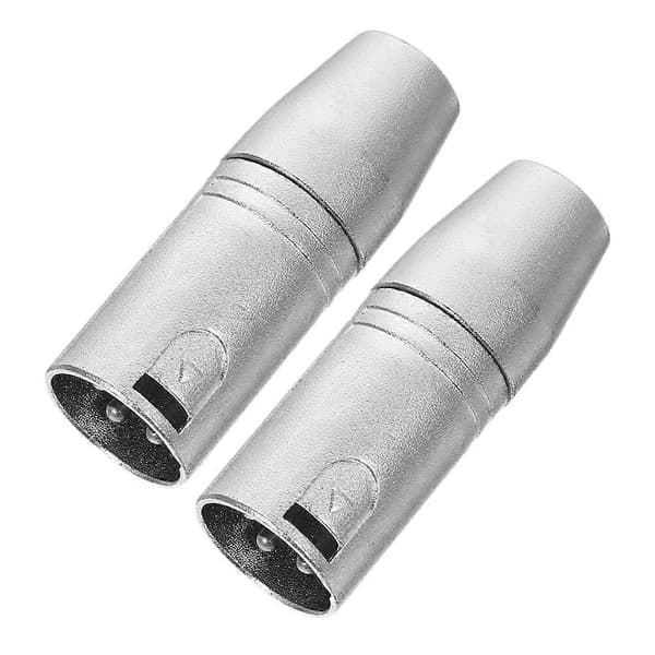 2 stk. XLR til 1/8 Adapter 3-pin XLR Han til 3,5 mm Hun Socket Lydadapter Lydtilbehør