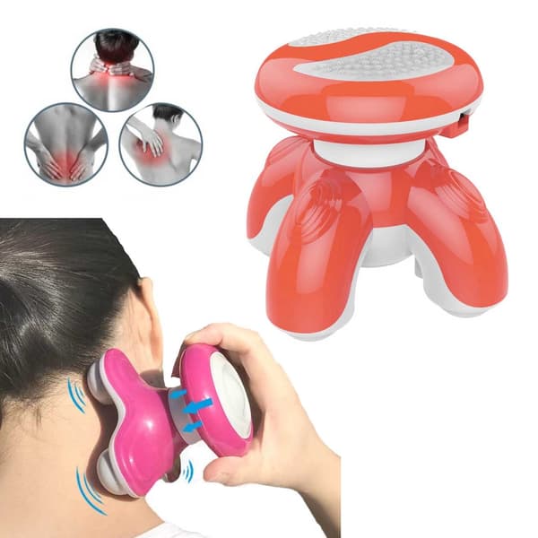 Minimassager - Vibrerende massage til nakke, ryg rød red