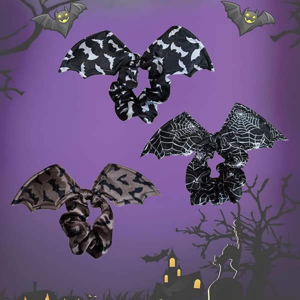 Muodikkaat Halloween-hiuslenkit Lepakko,B B