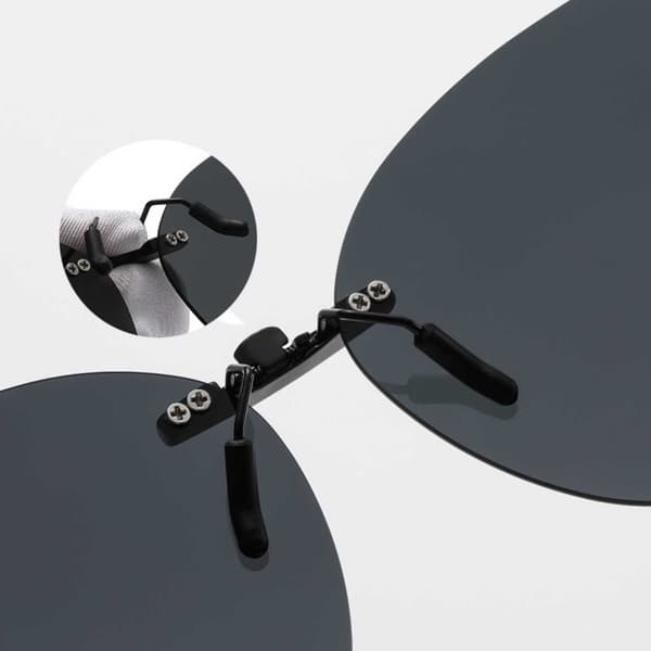 Clip-On Aurinkolasit Musta musta black