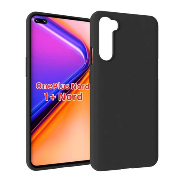 Tunt Svart OnePlus Nord Mobilskal Svart black
