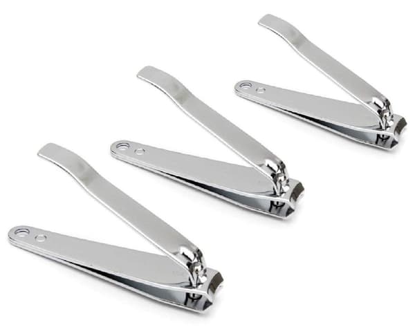 3-pack effektiva nagelklippare i rostfritt stål 6,8, 5,2 och 4,7 cm