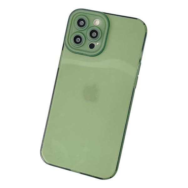iPhone 12 Slim Grönt Transparent Skal Transparent transparent