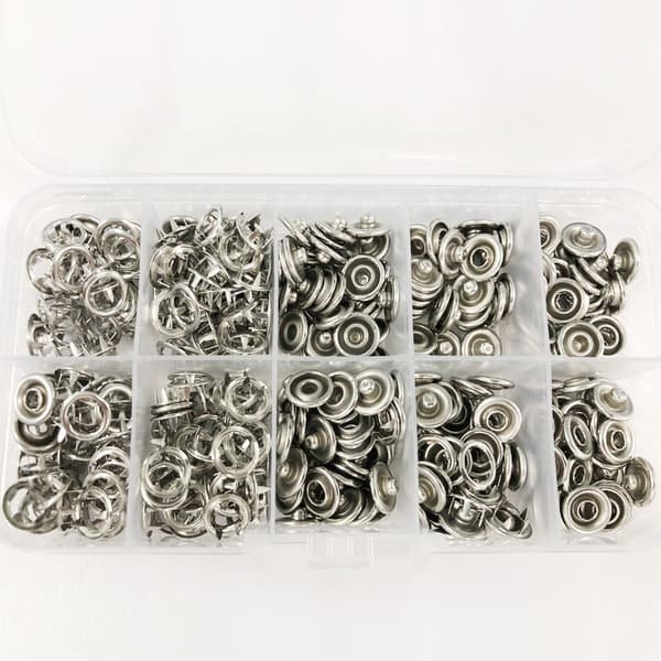 Nepparit työkalulla 100 kpl 9,5 mm hopea Silver