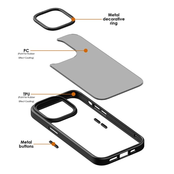 Magneettinen MagSafe-kuori iPhone 15 Pro Max Mattamusta