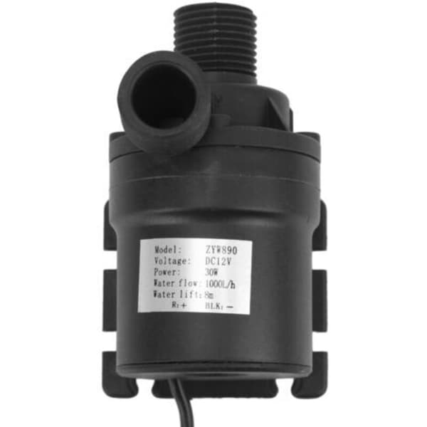 DC12V Borstlös Vattenpump Lågt Ljud 30W 8m Lyfthöjd för Hemmabrunn Vattencirkulationssystem