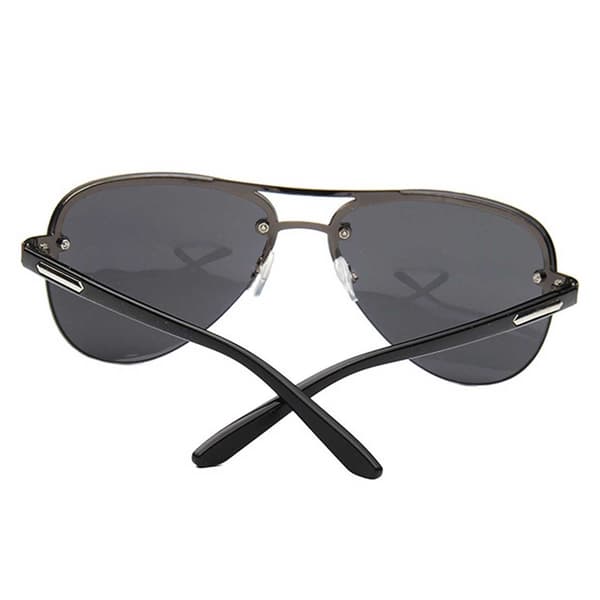 Moderne Svarte Pilotbriller Aviator Solbriller Svart black