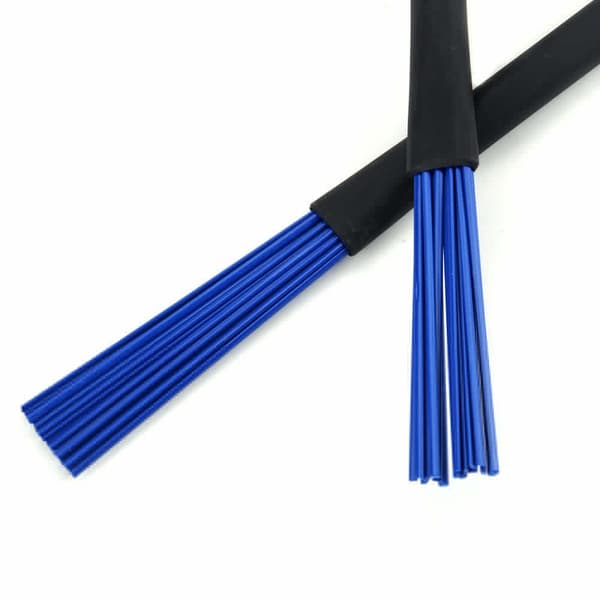 Nylon trumvispborstar - ProMark Style infällbara jazztrumvispborstar blå