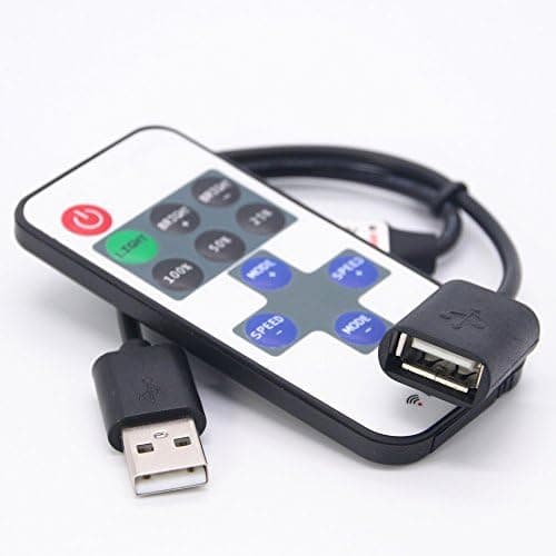 DC5-24V 11 taster Mini USB RF trådløs dimmer fjernkontroll LED-kontroller for enkeltfarget stripe