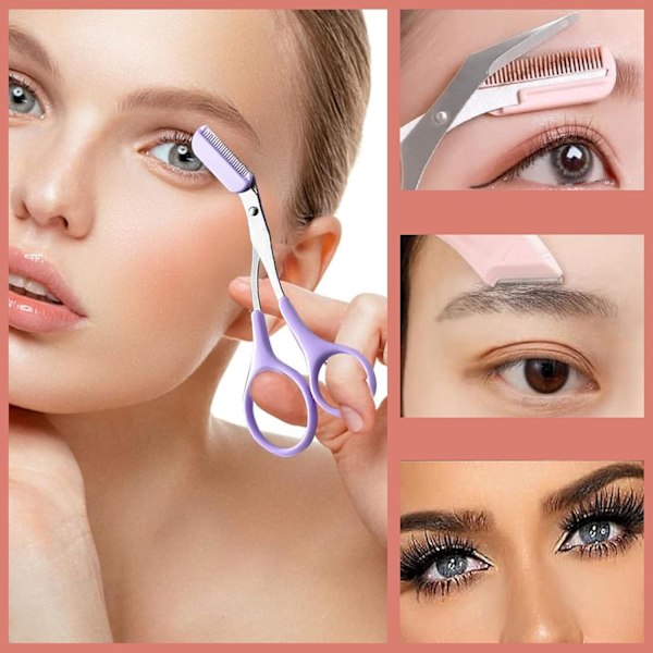 4-pack ögonbrynsrakset, ögonbrynsrakhyvel, ögonbrynstrimmerset, Dermaplaning-blad för ansiktet, ansiktsrakhyvlar ögonbrynsrakhyvel