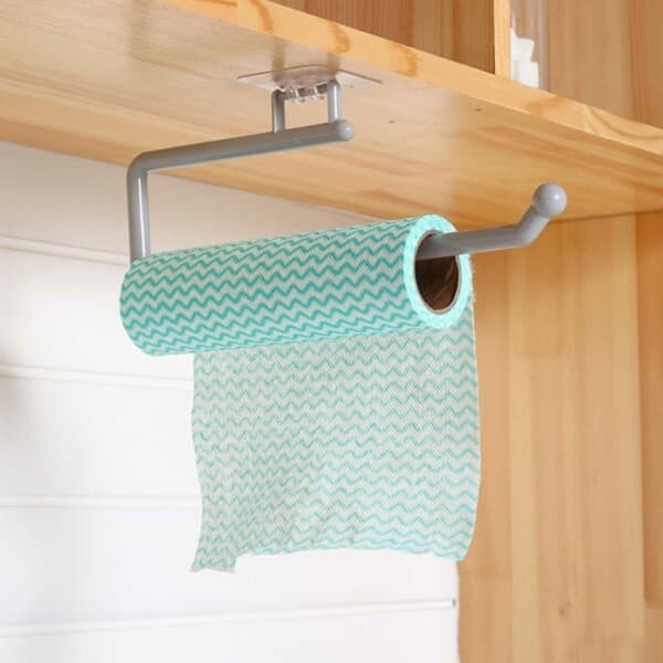 Selvklebende holder for husholdningspapirhåndklekrok hvit hvit white
