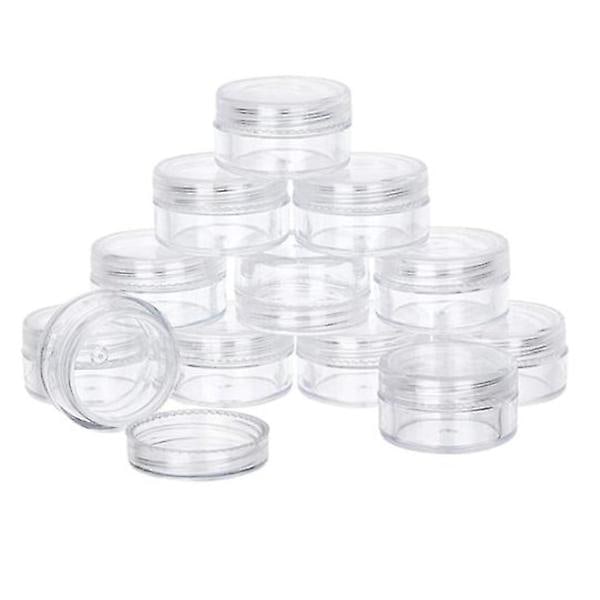 5 Opbevaringskrukker 10ml Transparent