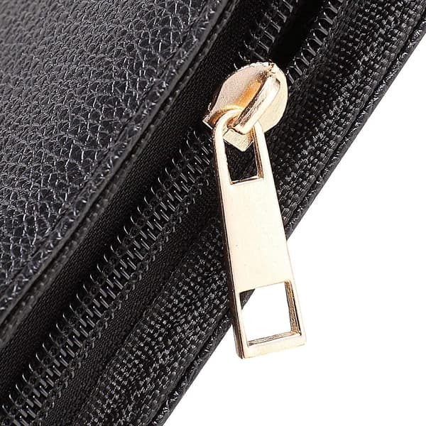 Fontæne Roller Ball Pen Etui Holder - PU Lædertaske Til 12 Penne (sort)