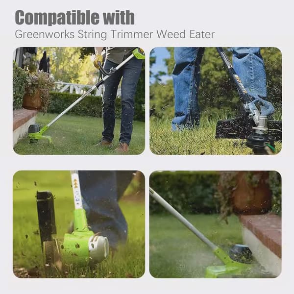 Trådspoler for Greenworks Weed Eater gresstrimmer, 4-pakning flerfarget