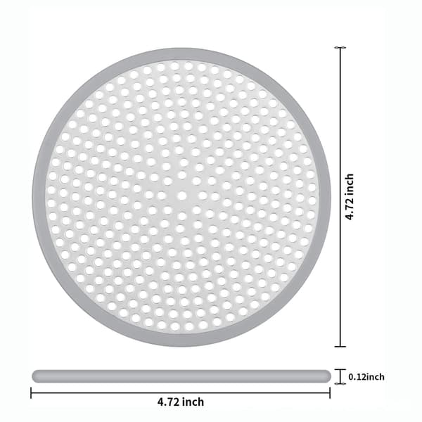 304 rustfrit stål afløbsrist til brusebad med hårfanger, brusevægsfilter, 12 cm (4,7 tommer)