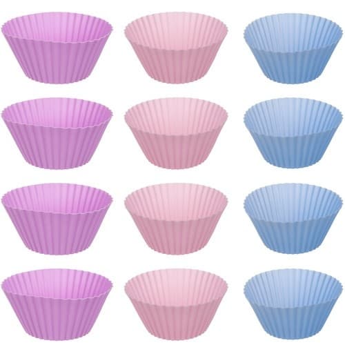 Muffinsbakform med 12 silikonformar