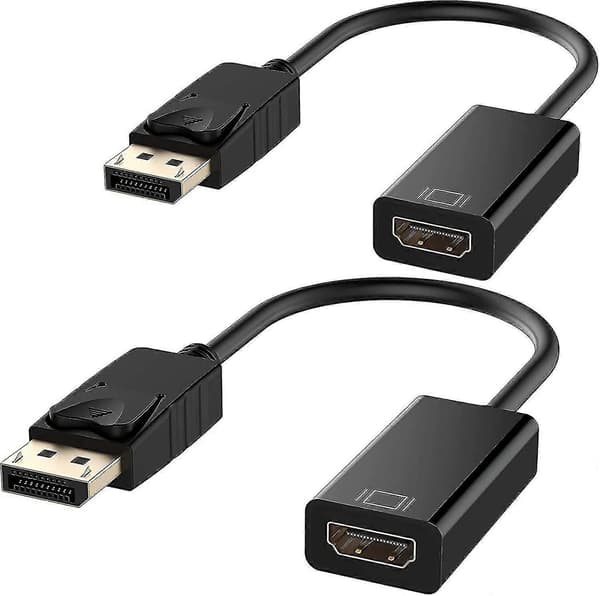 1080p Displayport til HDMI Adapter, Sort