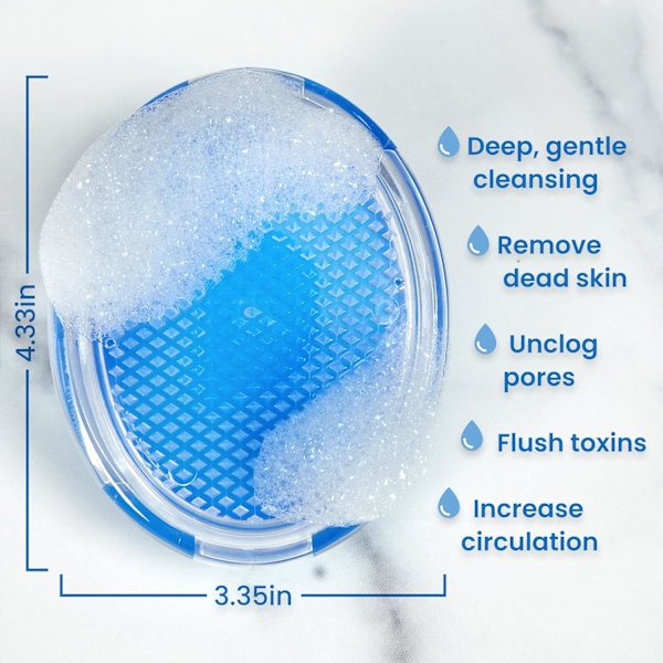 Exfolierande kroppsskrubb, borste för lindring av rakfinnar + behandling av inåtväxande hårstrån - Hudexfolierare för kroppsrakning, irritation - Kroppsexfolierande skrubber