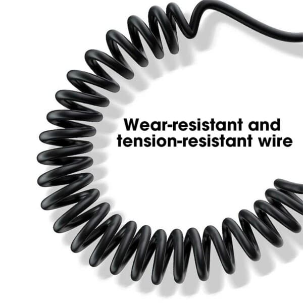 USB A Micro-USB Spiralkabel 3A Snabbladdning 1.5m Vit vit white