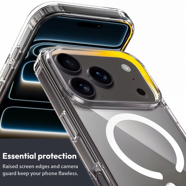 MagCase til iPhone 17 Pro Max – Krystalklart MagSafe Cover iPhone 17 Pro Max