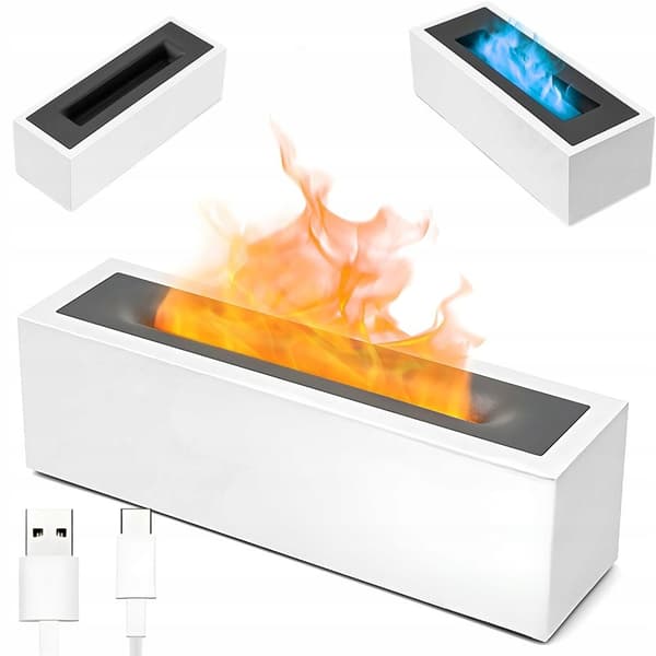 Bordplate Aroma Diffuser Luftfukter med Flammeeffekt