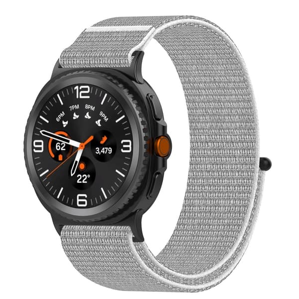 Komfortabel vevd stropp til Samsung Galaxy Watch8/Classic Grå Grey