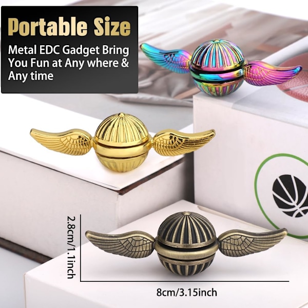Cool Fidget Spinner för Barn Vuxna, Magic Orb Finger Hand Spinner Leksaker Stress Relief Boll Sensorisk Leksak