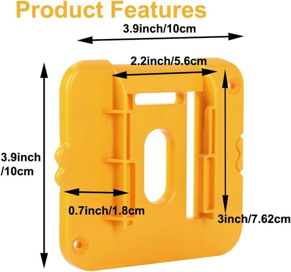 5-pak batteriholder til Dewalt 20V batterimontering Dock Holder Passer til DCB200 DCB201 DCB202 DCB203 DCB204 DCB205 DCB206 batteri