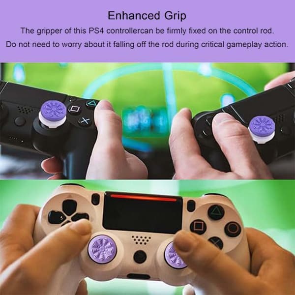 2-pak tommelfingergreb, silikone joystick-greb til PS4 PS5-controller for at hjælpe med sigte, controller og reducere træthed i tommelfingeren