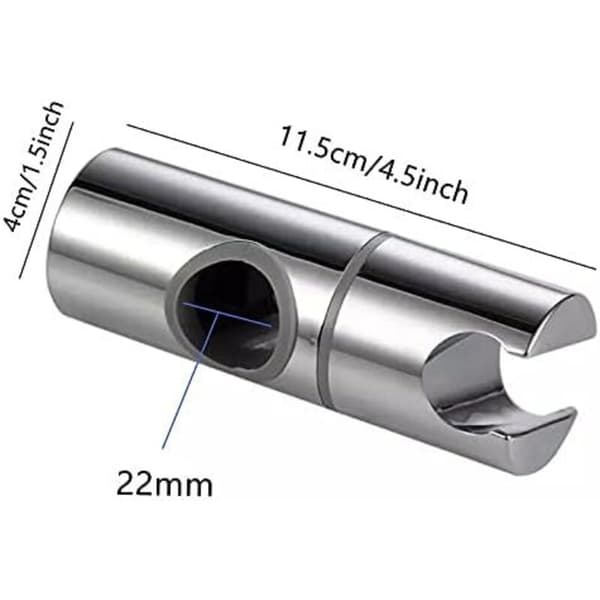 Duschfäste, ABS Höjdjusterbar Duschhuvudhållare för Standard 22mm Rund Duschstång