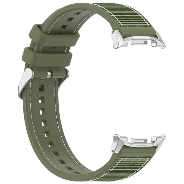 Vævet nylonrem til Samsung Galaxy Watch8/Classic/Ultra2 Grøn Green