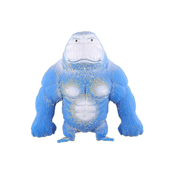 Mjuk Stretch Gorilla Figur Latex Gorilla Fidget Leksak, Super Stor Squishy Gorilla Elastisk Gorilla Apleksak
