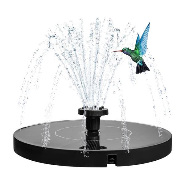 Solarfontene for fuglebad – 16 cm svart black