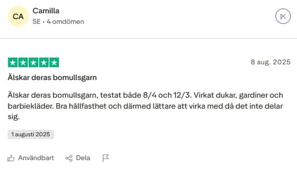 Merc. 8/4 Hæklegarn 200 gr. på fed Sølvgrå Sølvgrå one size