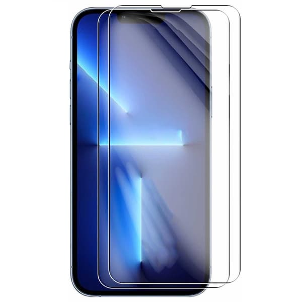 2-pack iPhone 14 Plus Skärmskydd HD Härdat Glas transparent