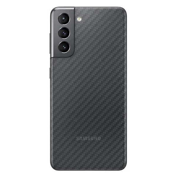 Galaxy S22 Baksidesskydd Kolfiber Vinyl Skin transparent
