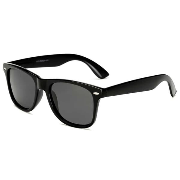 Retro Wayfarer aurinkolasit musta musta lasi musta black