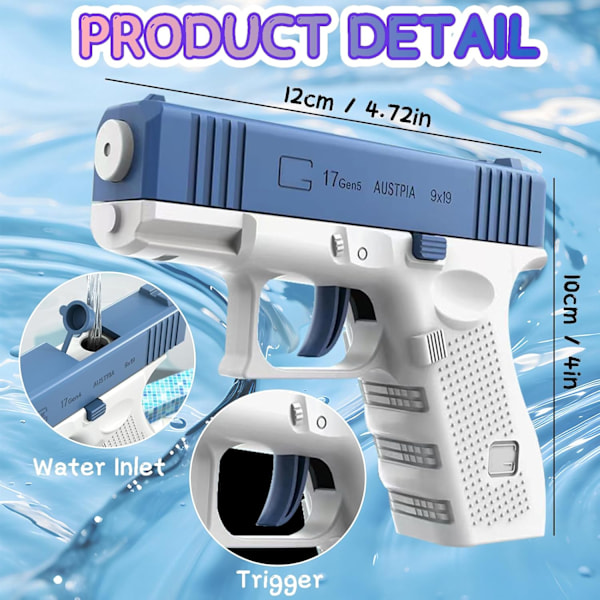 4-PACK Vattenpistoler Leksaker Sommar Poolparty Bad Vattenpistol
