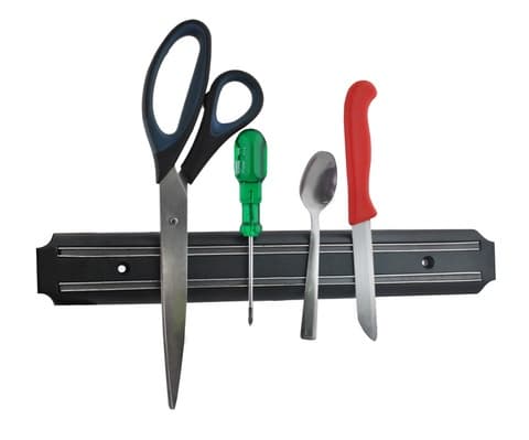 Magnetlist for kniver 32,5 cm svart black