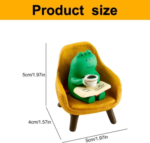 To mini frø figurer – DIY skrivebordsdekorationer, perfekte til udstilling.