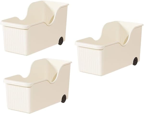 3-pak rullende skabsorganisatorer 40x19x22cm