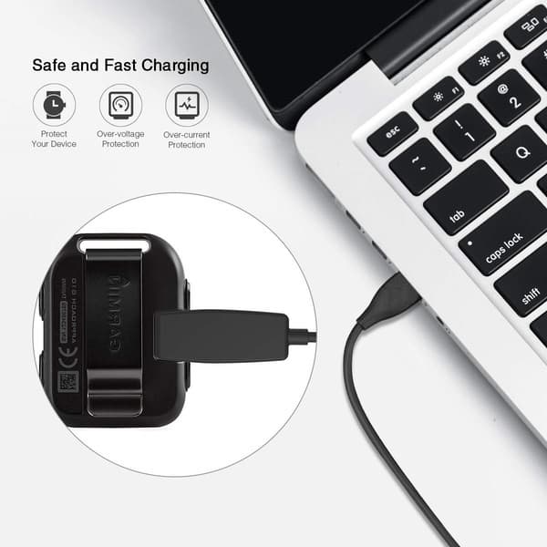 Lader egnet for Garmin Forerunner 235/735XT/630/645/230/Vivomove HR/Approach S20