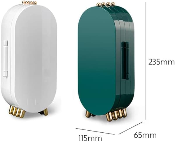 Smykkeopbevaringsboks, Akryl Foldbart Øreringe Display Stativ, Plast Foldbar Smykkeskrin