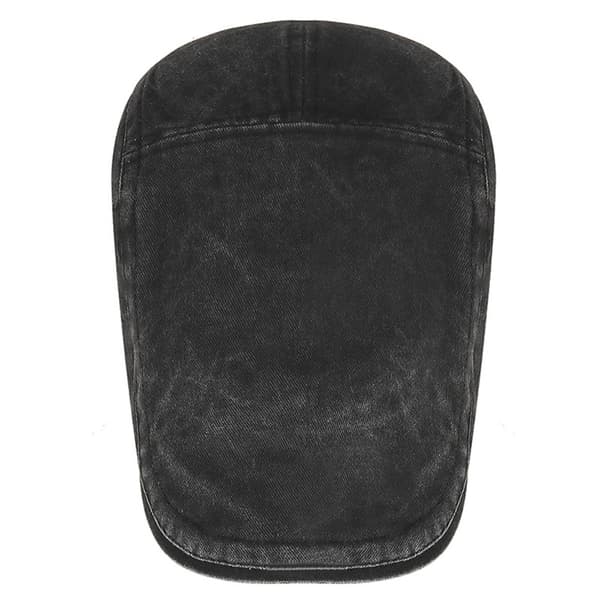 Vintage vasket caps Svart Black