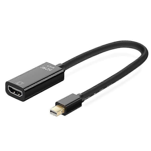 4k Mini Dp Til Hdmi Display Port Adapterkabel For Bærbar Datamaskin Hd Tv Fg BLACK